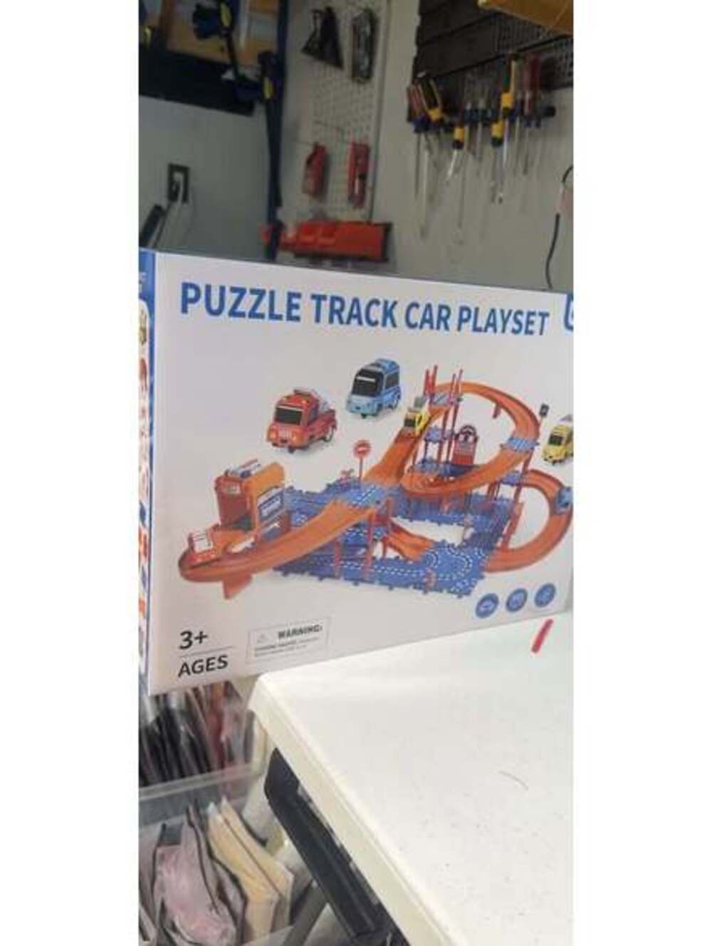 Puzzle Track Car Playset